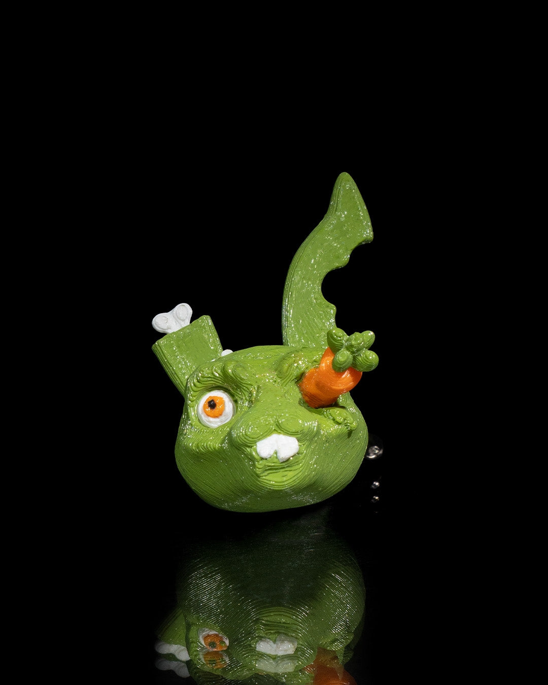 Zombunny Rabbit Keychain, Perfect for Halloween, 3D Printed Keyring Gift