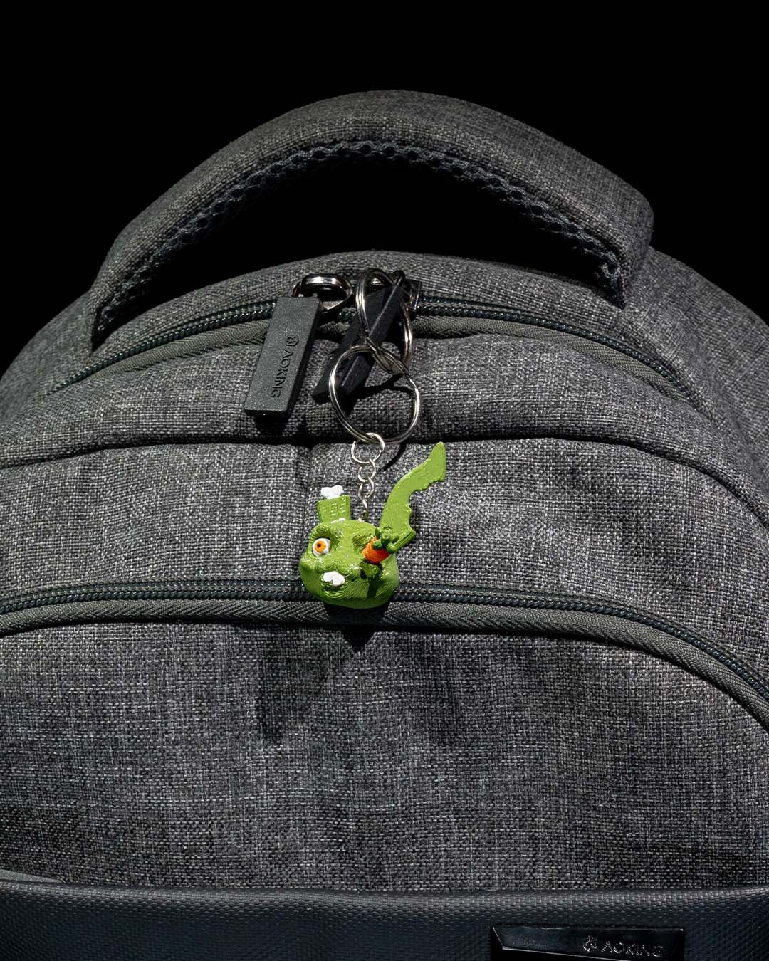 Zombunny Rabbit Keychain, Perfect for Halloween, 3D Printed Keyring Gift