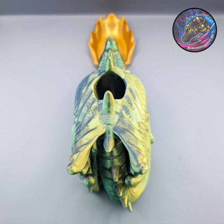 Fire Breathing Wyvern Dragon Dice Tower - Kekreations