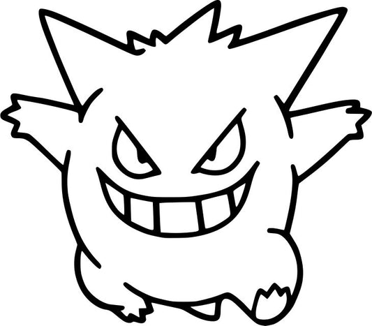 Gengar Vinyl Decal