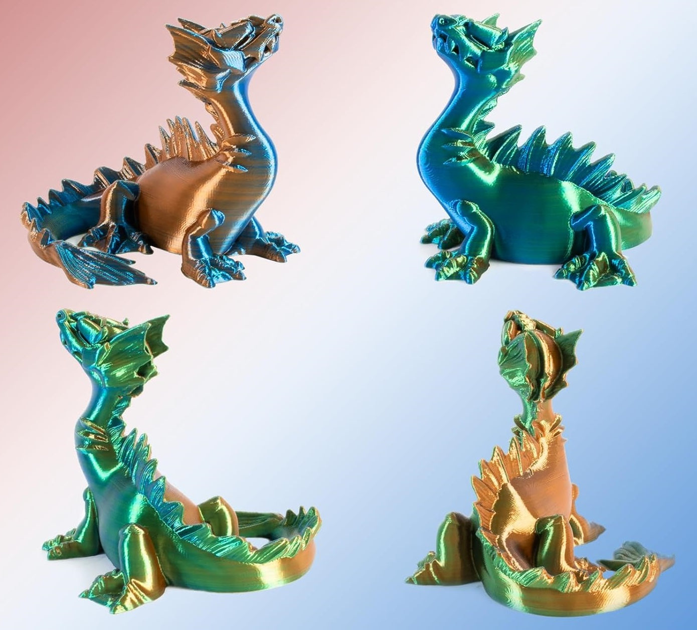 Mythical Crystal Dragon and Egg - Cinderwing3D