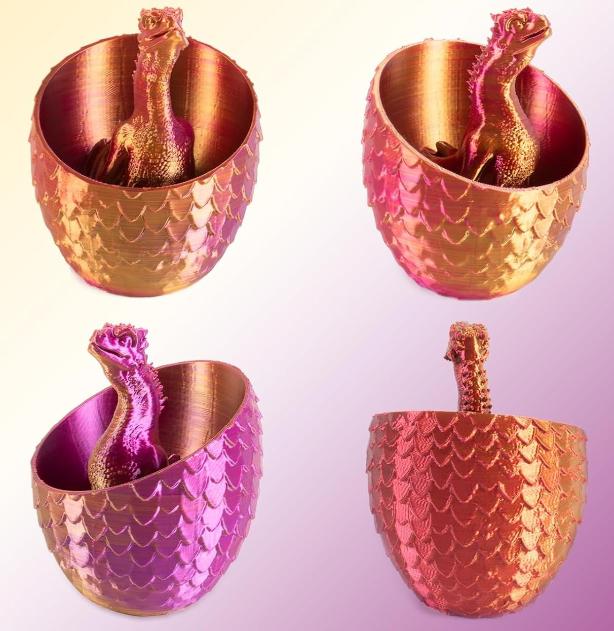 Mythical Crystal Dragon and Egg - Cinderwing3D