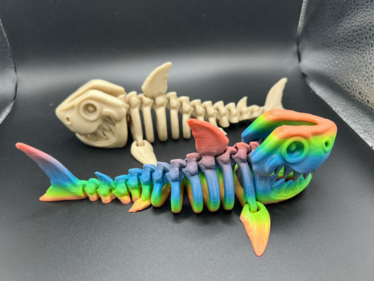 Articulated Fidget Skeleton Shark - Perfect for Collecting and Display - Flexi Factory