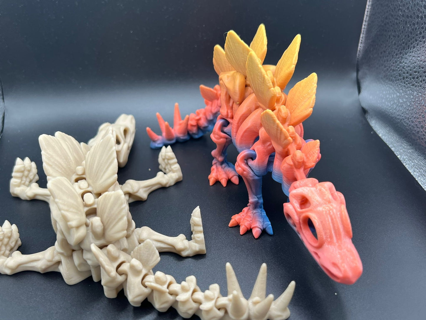 Articulated Fidget Skeleton Stegosaurus Dinosaur - Perfect for Collecting and Display - Flexi Factory