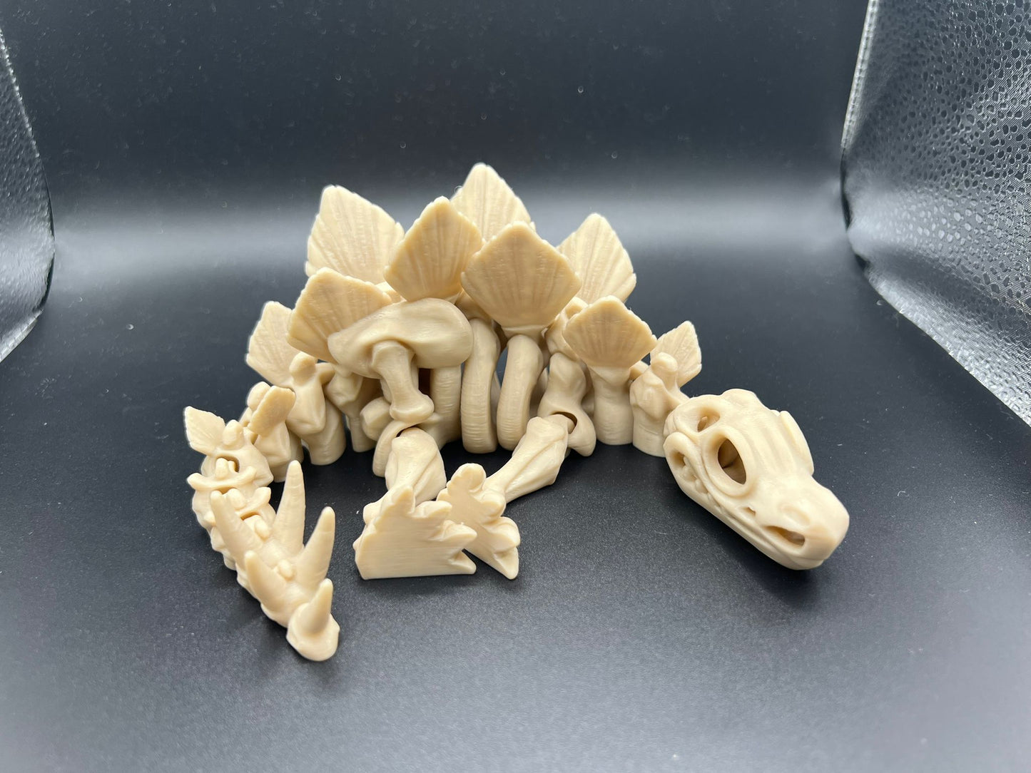 Articulated Fidget Skeleton Stegosaurus Dinosaur - Perfect for Collecting and Display - Flexi Factory