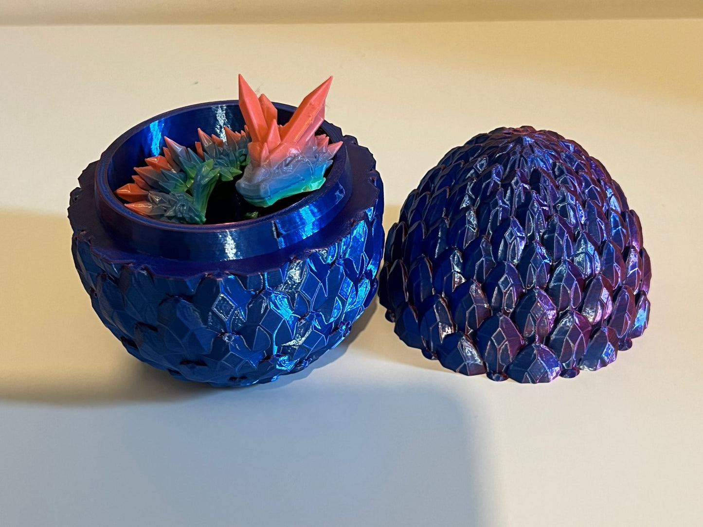 Mythical Crystal Dragon and Egg - Cinderwing3D