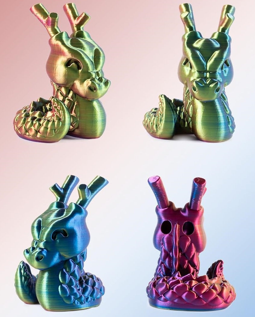Mythical Crystal Dragon and Egg - Cinderwing3D