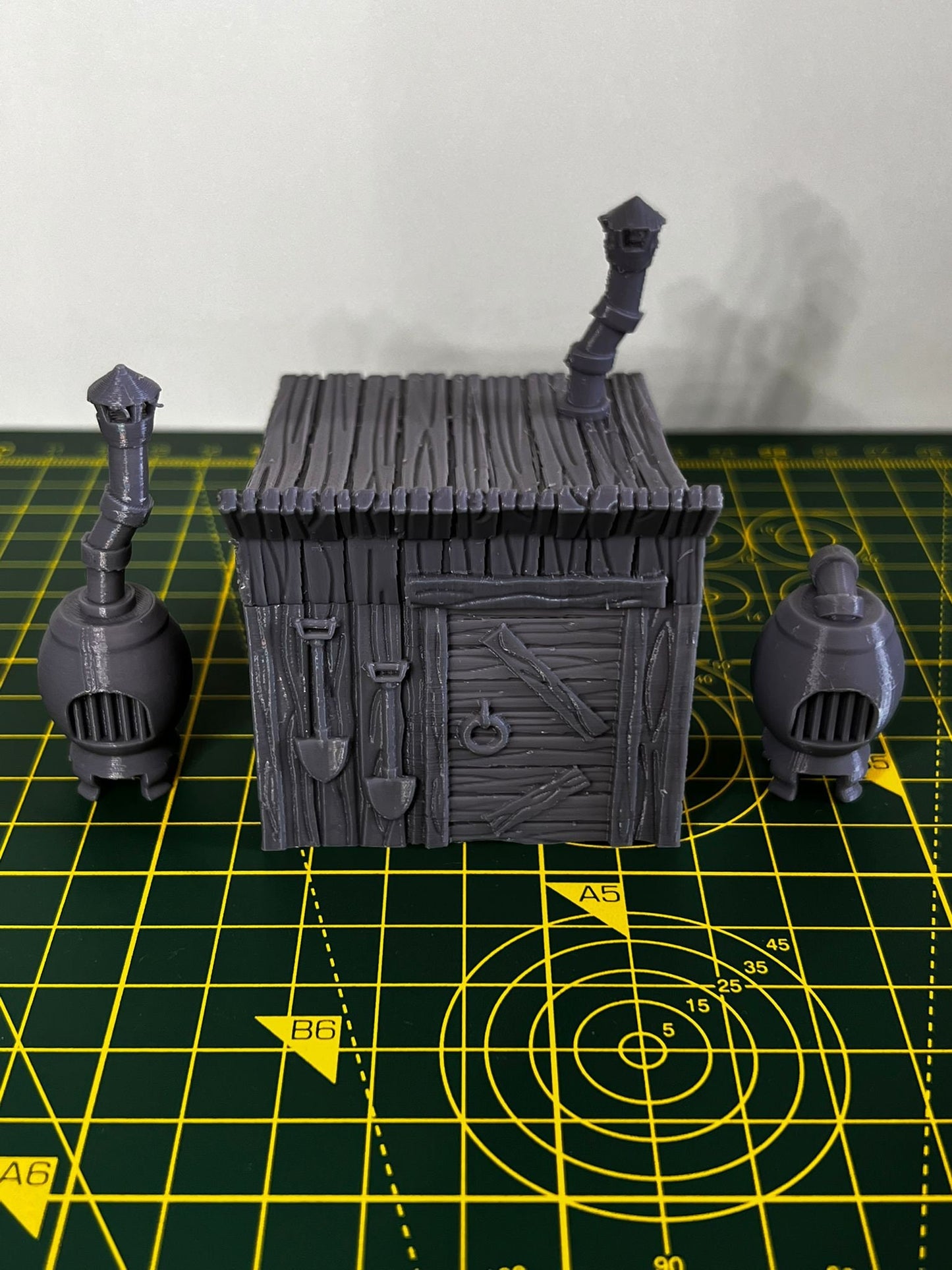 Graveyard Shack - Scenic DnD Terrain - Halloween Decoration