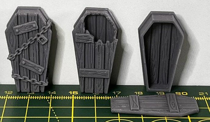 Graveyard Scatter Terrain - Scenic DnD Terrain - Halloween Decoration