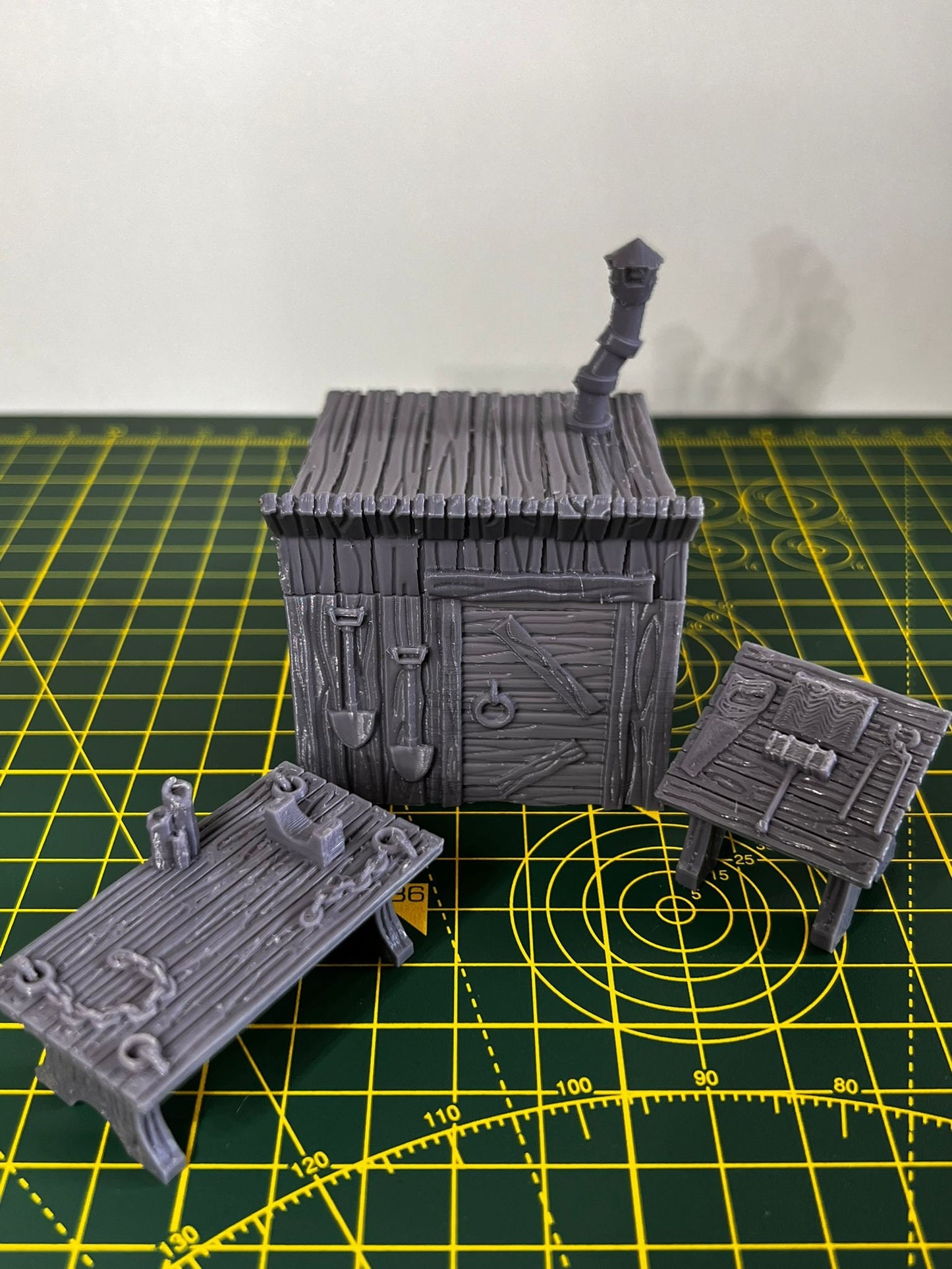 Graveyard Shack - Scenic DnD Terrain - Halloween Decoration