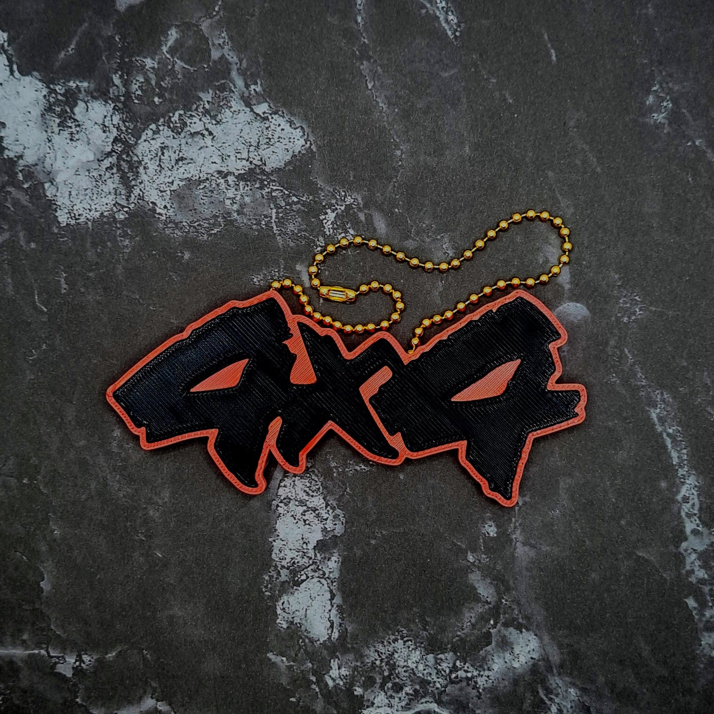 4x4 Rugged Keychain (style 1 - with outline)