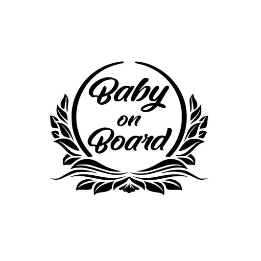 Baby on Board (round) Vinyl Decal
