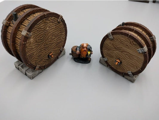 Fermentation Casks - Dwarven AleWorks - 28mm