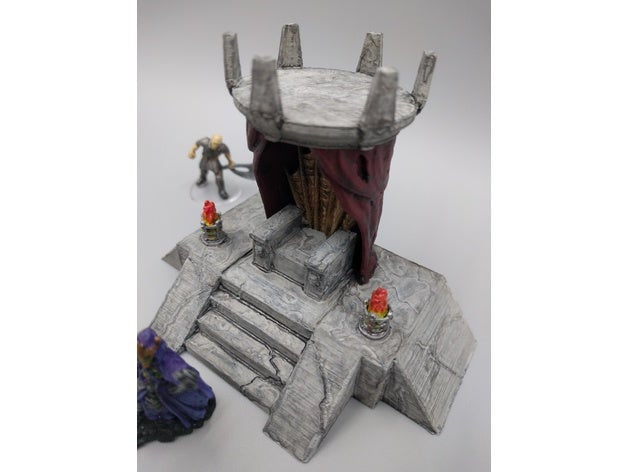 Lich King Throne 28mm scale - EC3D 3D Printed Miniature