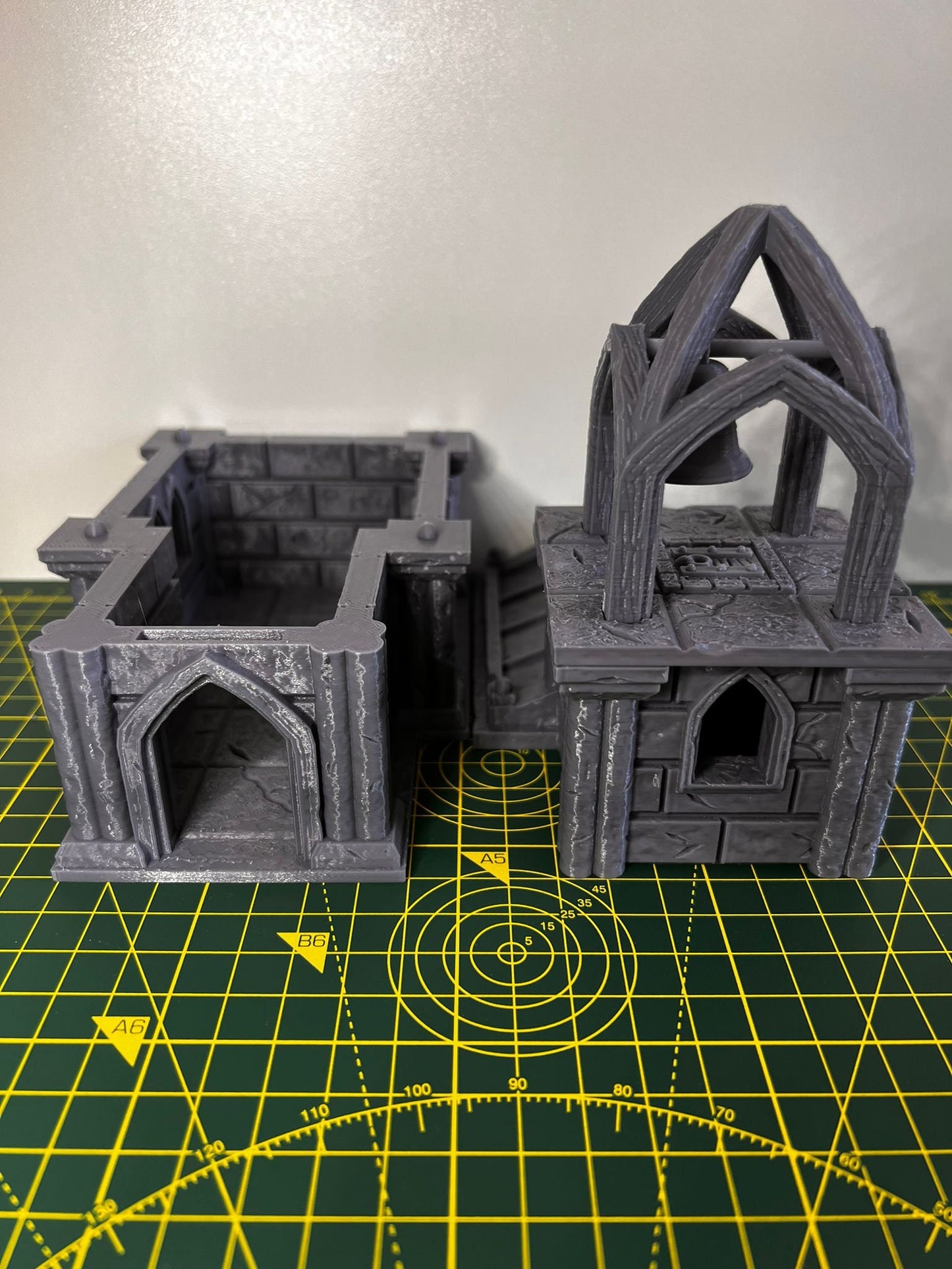 Church with Tower - Scenic DnD Terrain - Halloween Decoration