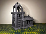 Church with Tower - Scenic DnD Terrain - Halloween Decoration