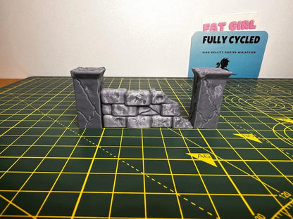 Mausoleum Graveyard Scene - Scenic DnD Terrain - Halloween Decoration