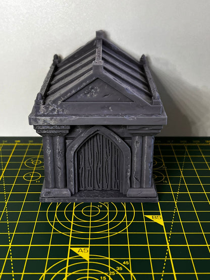 Mausoleum  - Scenic DnD Terrain - Halloween Decoration