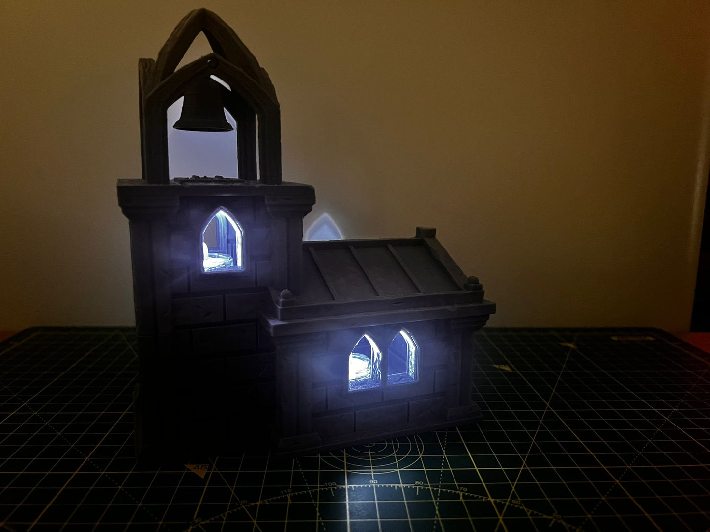 Church with Tower - Scenic DnD Terrain - Halloween Decoration