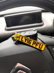 Personalised 3D Licence Plate Keyring