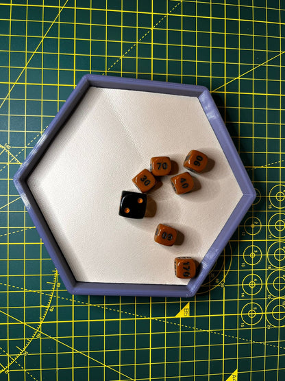 Customisable DnD Faux Leather Dice Tray