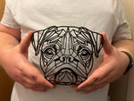 Geometric Pug Wall Art Decor - Geometric Pet Print - Dog Lover Gift Idea - Boston Terrier