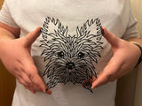 Personalised Geometric Yorkshire Terrier Wall Art - Geometric Pet Print - Dog Lover Gift Idea - Schnauzer - Scottish Terrier - Skye Terrier