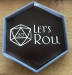 Customisable DnD Faux Leather Dice Tray