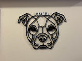 Personalised Geometric Weimaraner Wall Art Decor - Geometric Pet Print - Dog Lover Gift Idea - Vizsla - Ridgeback - Foxhound -