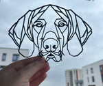 Geometric German Pointer Wall Art Decor - Geometric Pet Print - Dog Lover Gift Idea - Vizsla - Weimaraner