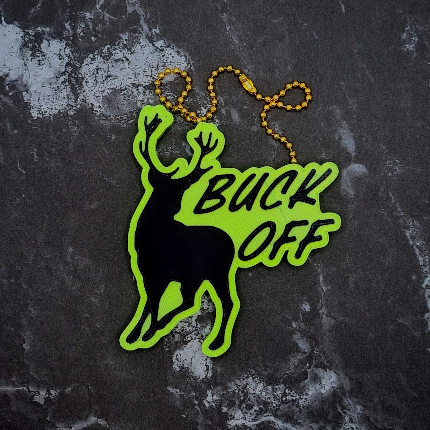 Buck Off Keychain