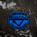 Certified Cable Tie Technician Keychains! - JCreateNZ - Car Charms