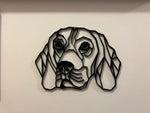 Geometric Beagle Wall Art Decor - Geometric Pet Print - Dog Lover Gift Idea Foxhound - Coonhound