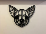 Geometric Chihuahua Wall Art Decor - Geometric Pet Print - Dog Lover Gift Idea