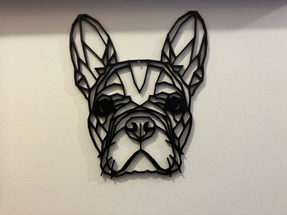 Geometric French Bulldog Wall Art Decor - Geometric Pet Print - Dog Lover Gift Idea - Frenchie - Boston Terrier