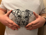 Geometric Jack Russell Wall Art Decor - Geometric Pet Print - Dog Lover Gift Idea - Terrier