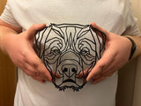 Geometric Rottweiler Wall Art Decor - Geometric Pet Print - Dog Lover Gift Idea - Doberman - Bull Mastiff