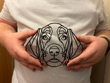 Geometric Weimaraner Wall Art Decor - Geometric Pet Print - Dog Lover Gift Idea - Vizsla - Ridgeback - Foxhound -