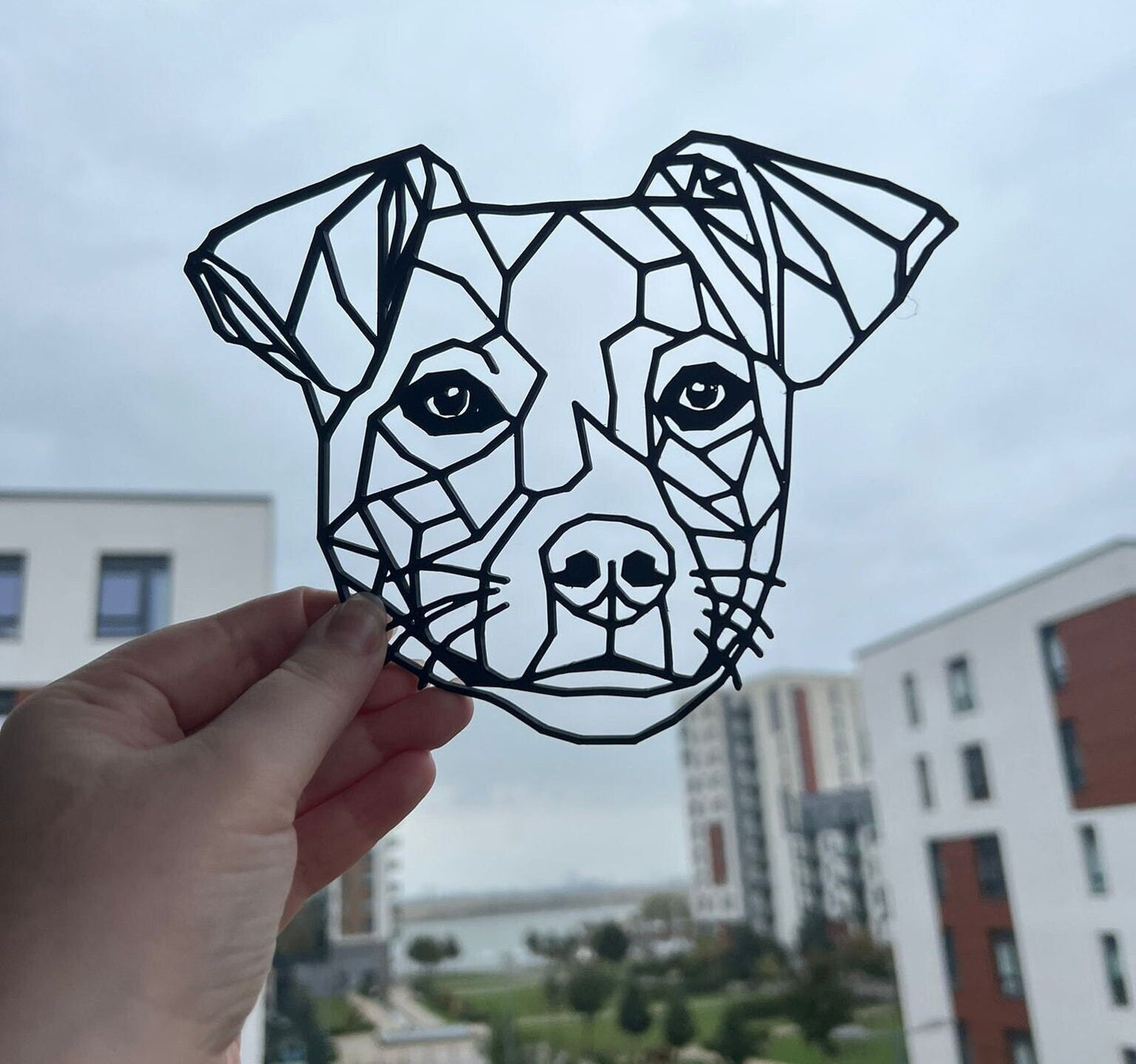 Geometric Jack Russell Wall Art Decor - Geometric Pet Print - Dog Lover Gift Idea - Terrier