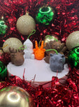 Christmas Bauble Set - Christmas Ornament - Xmas Tree Bauble - Animal Decoration