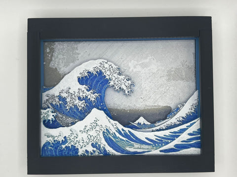 The Great Wave off Kanagawa Wall Art - 3D Printed Art - Japanese Art