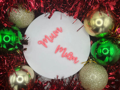 Personalised Name Decoration - Christmas Ornament - Xmas Tree Bauble