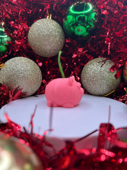 Pig Christmas Bauble - Christmas Ornament - Xmas Tree Bauble