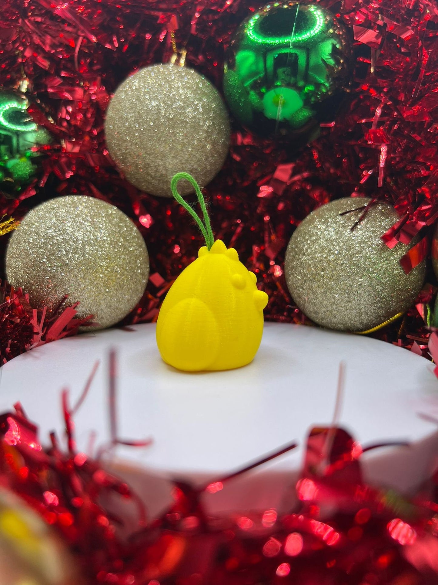 Chicken Christmas Bauble - Christmas Ornament - Xmas Tree Bauble