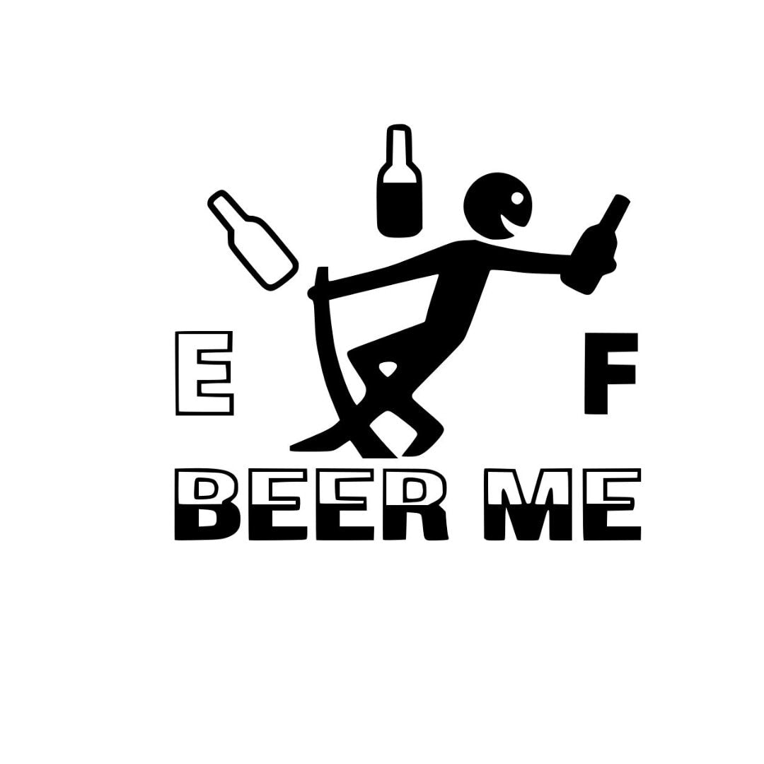 Beer Me Vinyl Decal