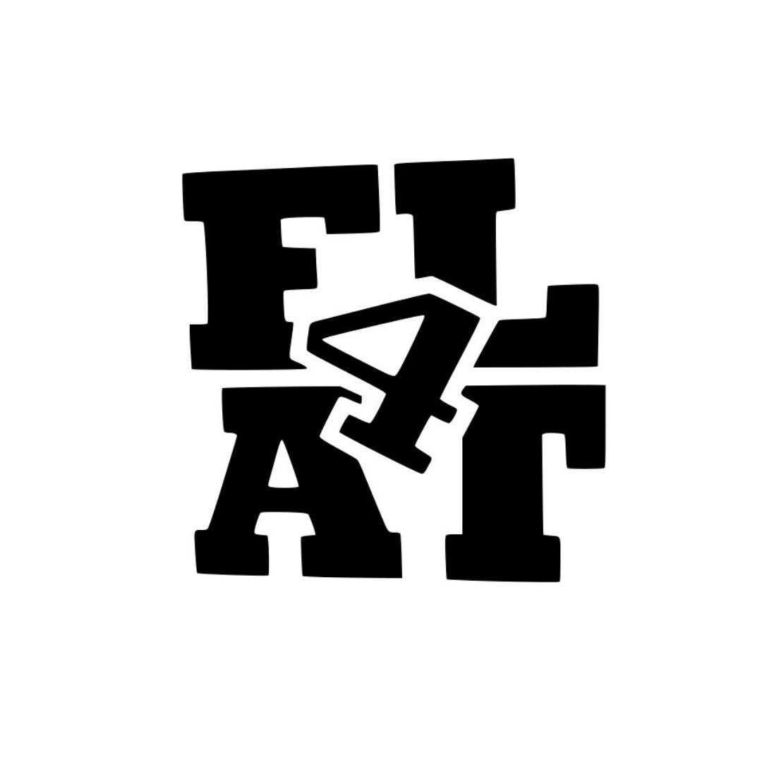 Flat 4 Vinyl Decal