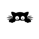 Cat Peek Sticker! - Vinyl Decal - Bumper Sticker - JCreateNZ