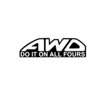 AWD Sticker! - Vinyl Decal - Bumper Sticker - JCreateNZ