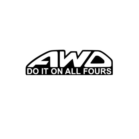 AWD Sticker! - Vinyl Decal - Bumper Sticker - JCreateNZ