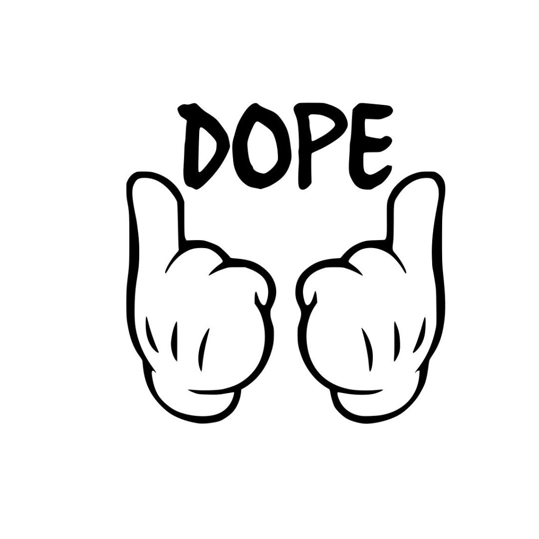 Dope Hands Vinyl Decal